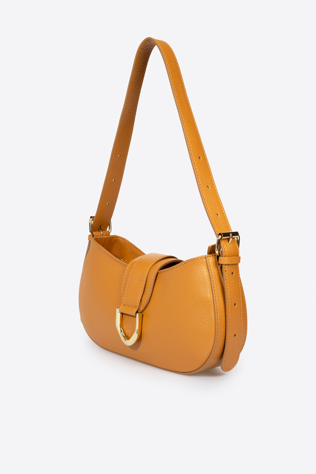 Handcrafted "Luna" bag in genuine dollar leather Made in Italy