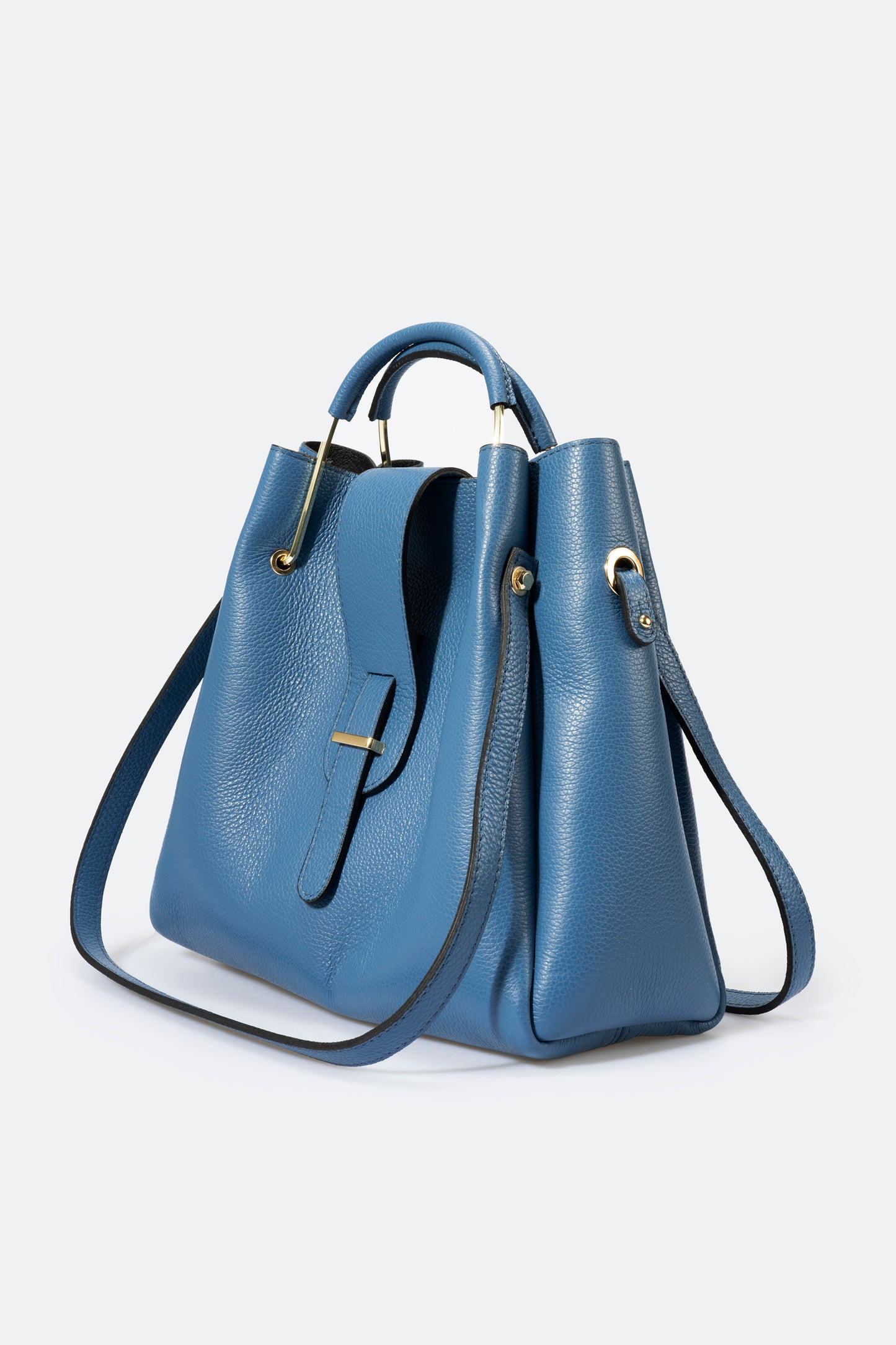 "Marta" handbag in genuine dollar leather - Made in Italy