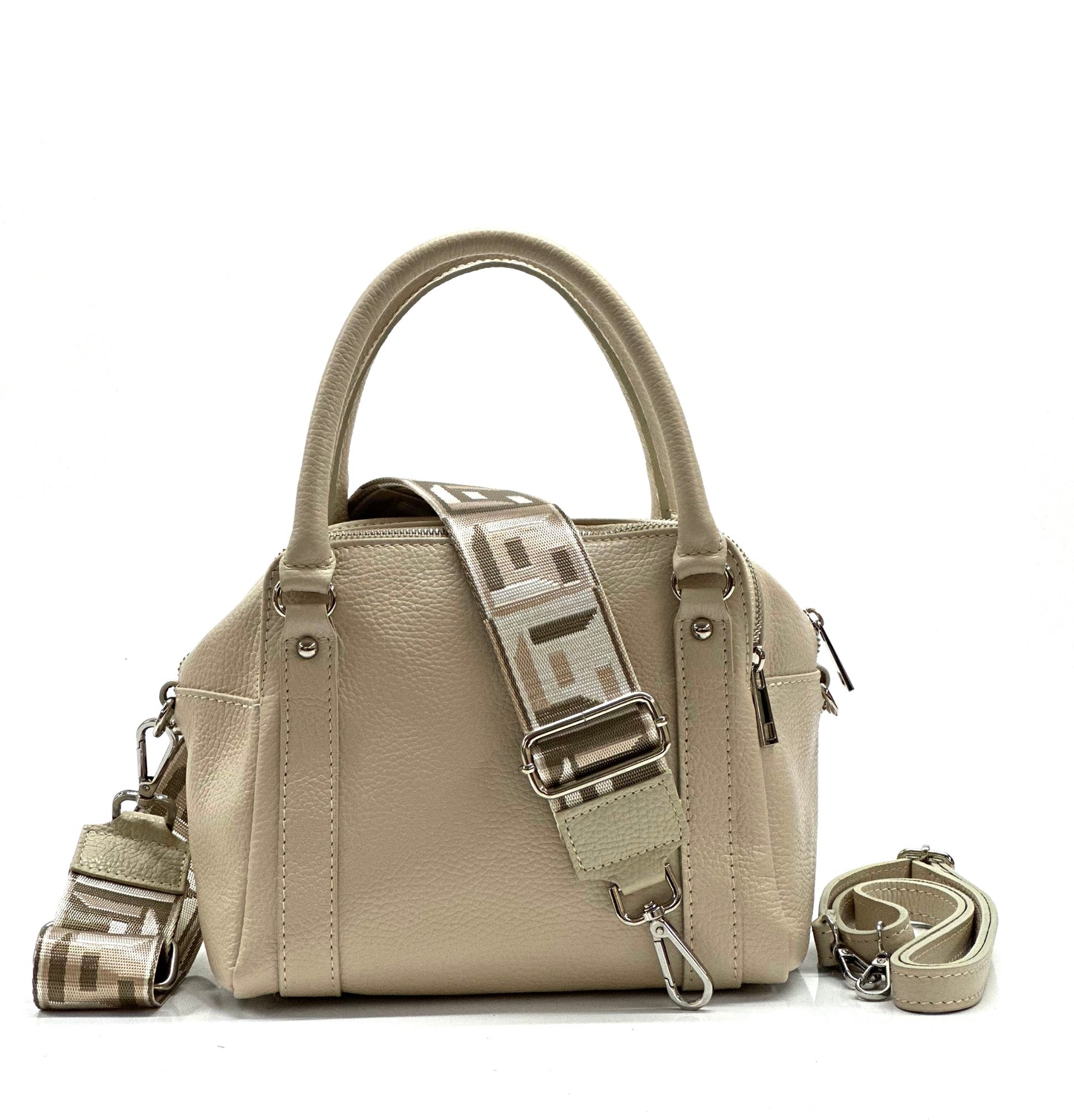 "Marika" handbag in genuine leather 100% Made in Italy