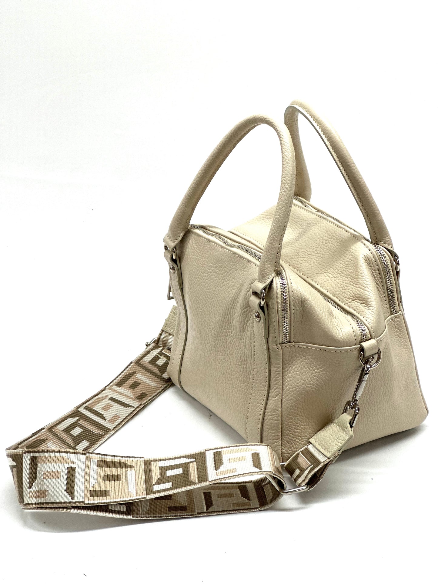 "Marika" handbag in genuine leather 100% Made in Italy