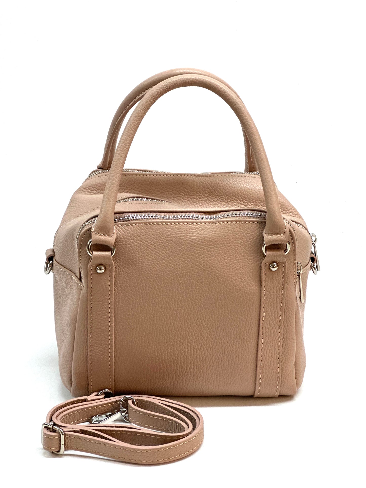 "Marika" handbag in genuine leather 100% Made in Italy