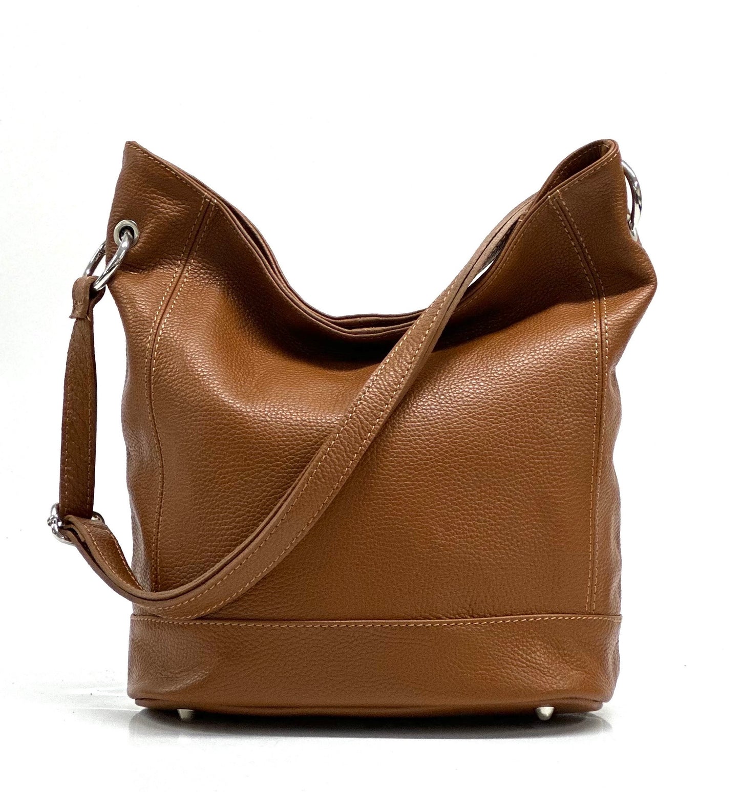 "Alisia" shoulder bag in genuine leather 100% Made in Italy