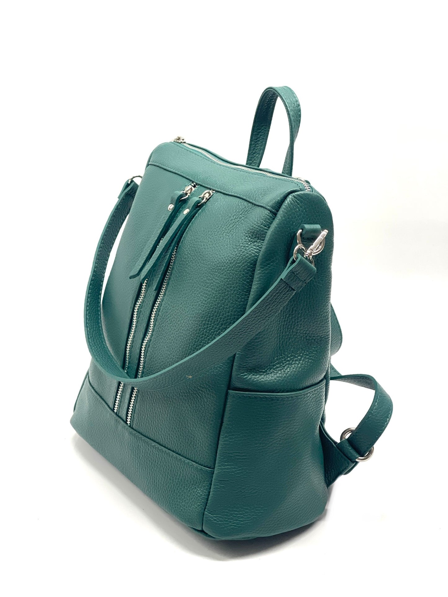 "Olivia" backpack 100% real leather Made in Italy