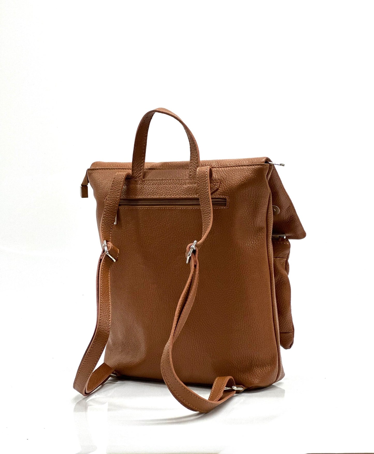 "Alexa" backpack 100% real leather Made in Italy