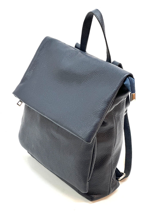 "Alexa" backpack 100% real leather Made in Italy