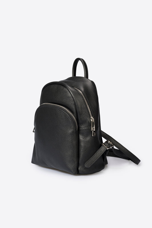 "Ilaria" backpack in genuine leather 100% Made in Italy