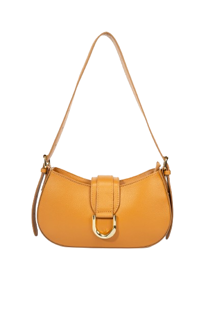 Handcrafted "Luna" bag in genuine dollar leather Made in Italy