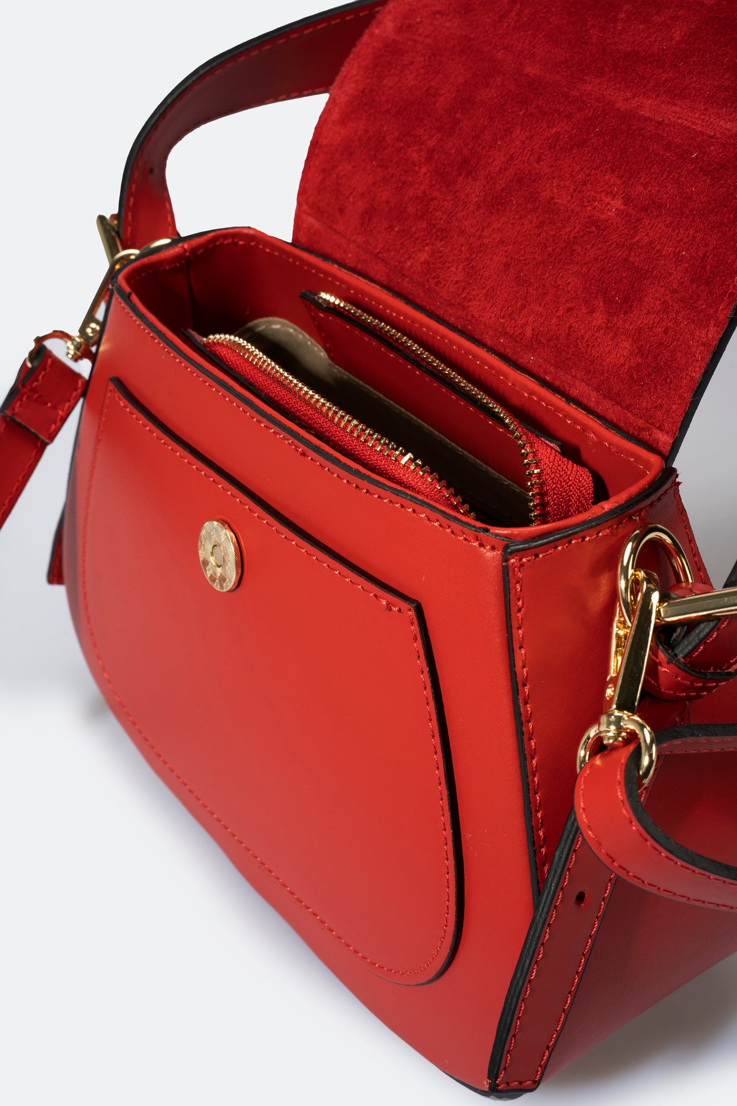 "Julia" handbag in genuine ruga leather - Made in Italy