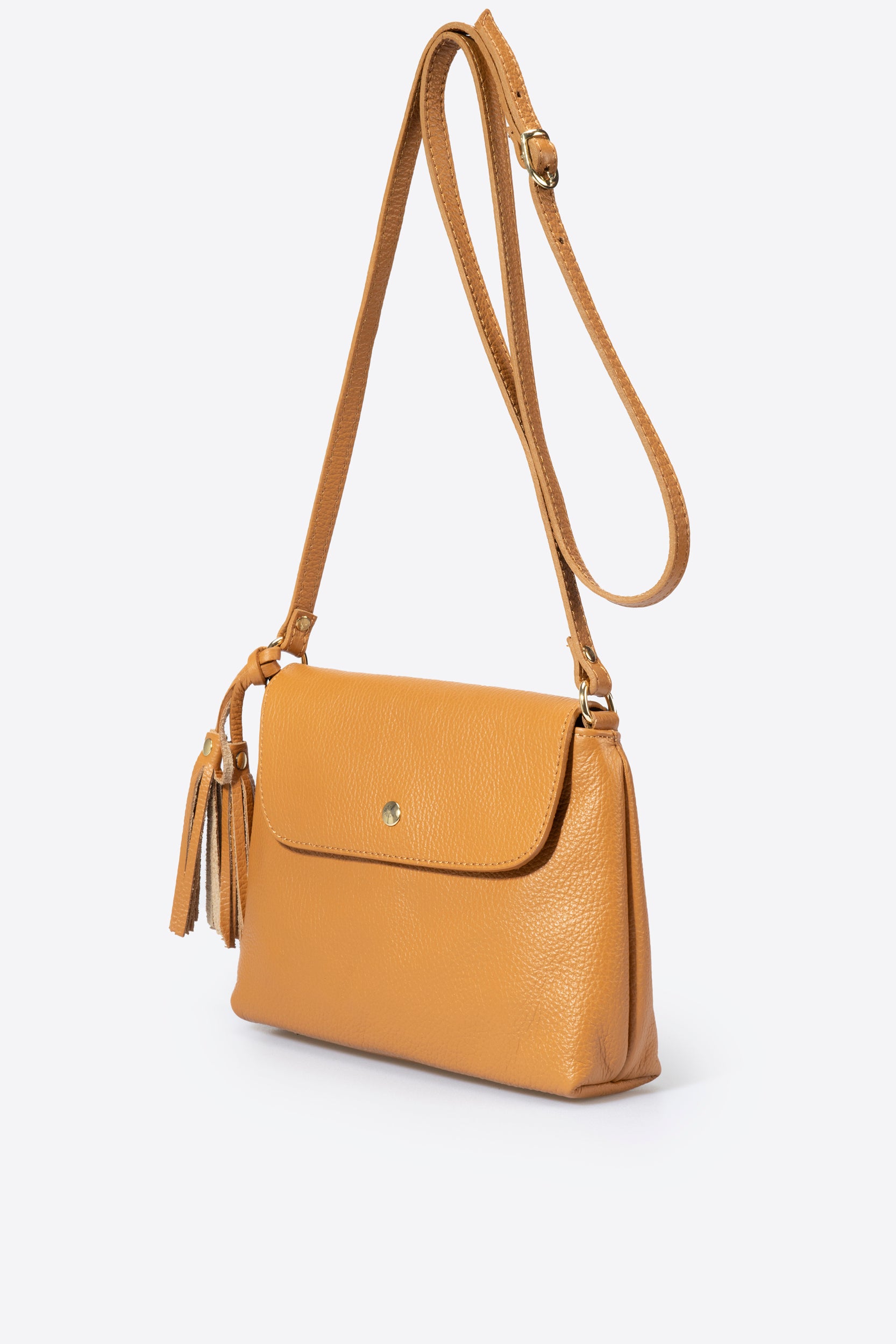 Borsa a tracolla "Monica" in pelle calfskin